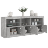 Sideboard With Led Lights 162X37X67 Cm