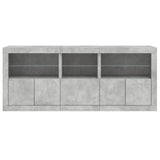 Sideboard With Led Lights 162X37X67 Cm