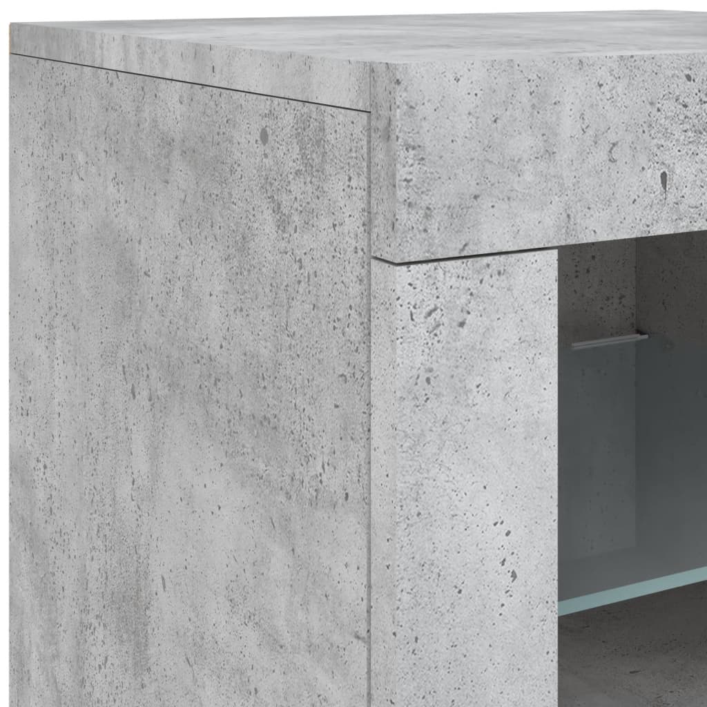 Sideboard With Led Lights 162X37X67 Cm