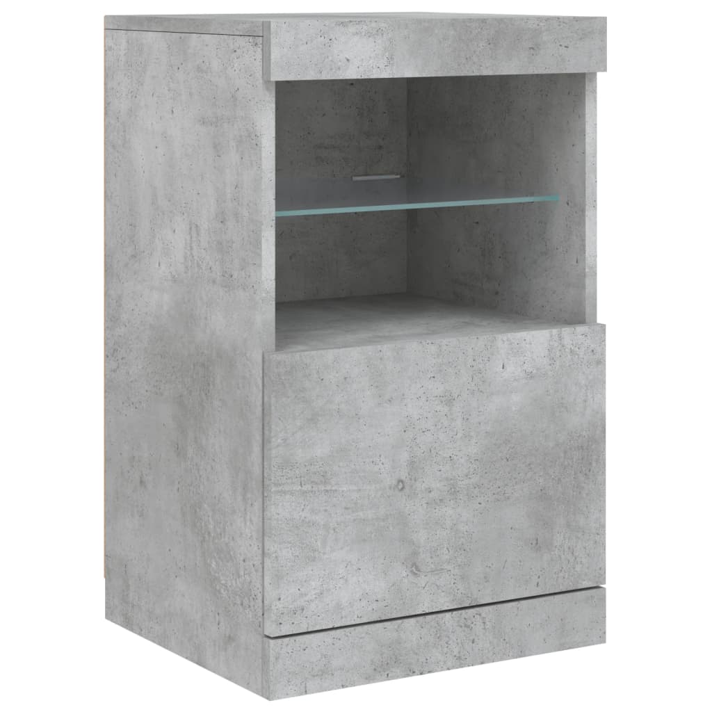 Sideboard With Led Lights 162X37X67 Cm