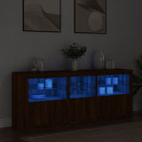 Sideboard With Led Lights 162X37X67 Cm