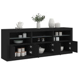 Sideboard With Led Lights 181.5X37X67 Cm