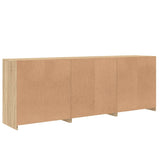 Sideboard With Led Lights 181.5X37X67 Cm