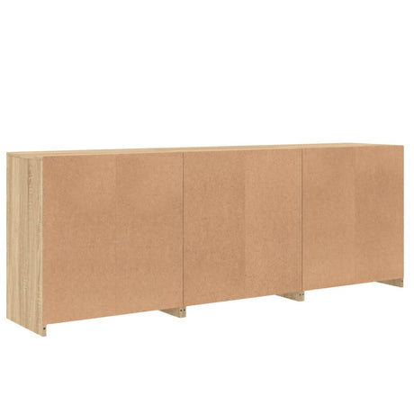 Sideboard With Led Lights 181.5X37X67 Cm