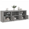 Sideboard With Led Lights 181.5X37X67 Cm