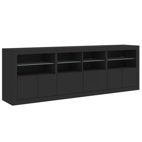 Sideboard With Led Lights 202X37X67 Cm