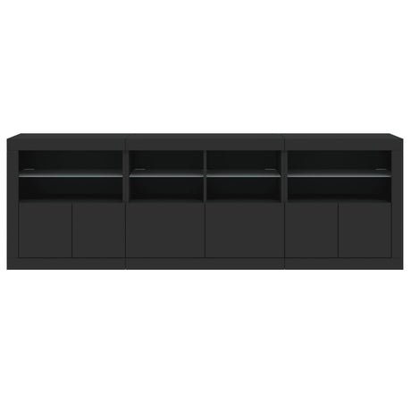 Sideboard With Led Lights 202X37X67 Cm