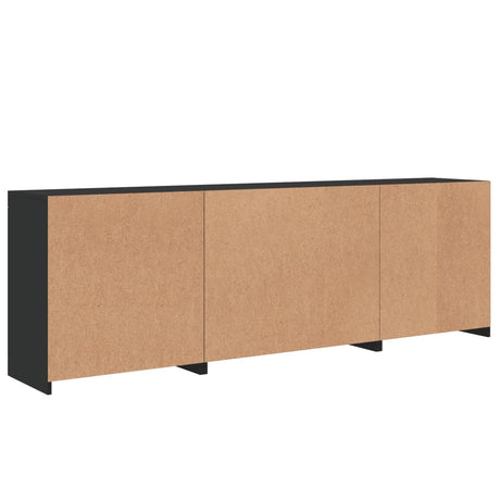 Sideboard With Led Lights 202X37X67 Cm