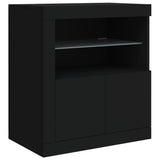 Sideboard With Led Lights 202X37X67 Cm
