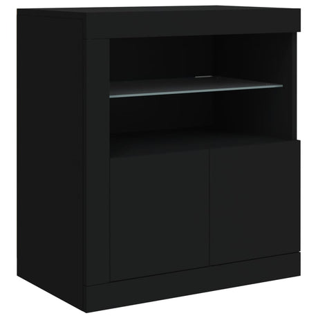 Sideboard With Led Lights 202X37X67 Cm