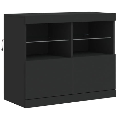 Sideboard With Led Lights 202X37X67 Cm