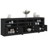 Sideboard With Led Lights 202X37X67 Cm