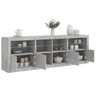 Sideboard With Led Lights 202X37X67 Cm