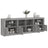Sideboard With Led Lights 202X37X67 Cm