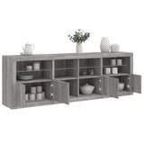 Sideboard With Led Lights 202X37X67 Cm