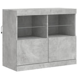 Sideboard With Led Lights 283X37X67 Cm