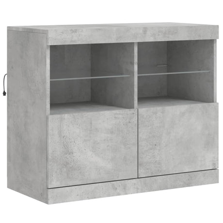 Sideboard With Led Lights 283X37X67 Cm