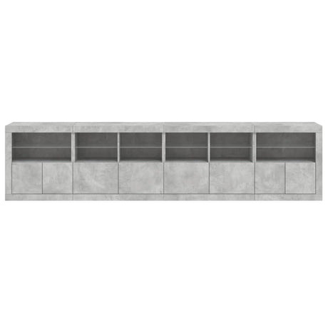 Sideboard With Led Lights 283X37X67 Cm