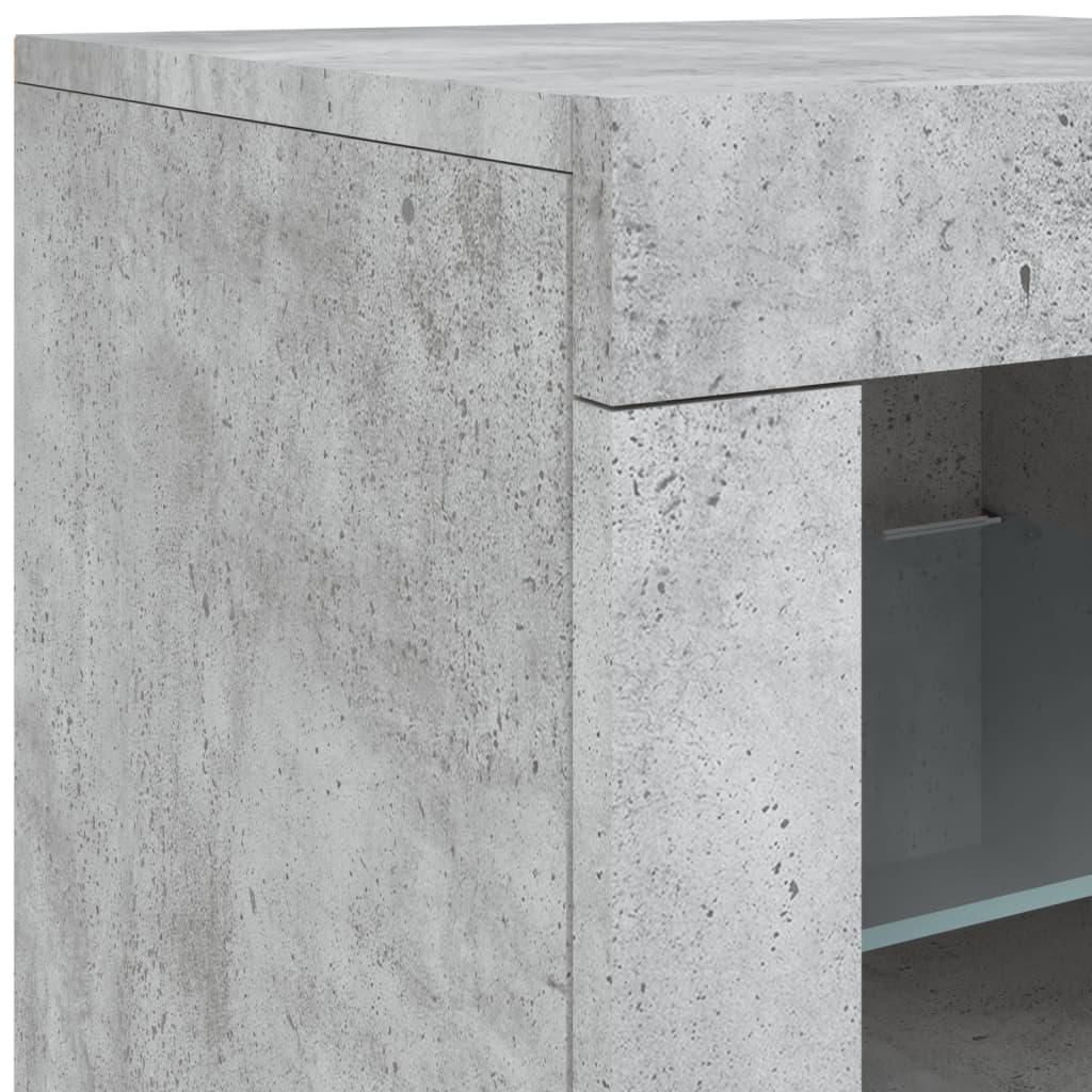 Sideboard With Led Lights 283X37X67 Cm