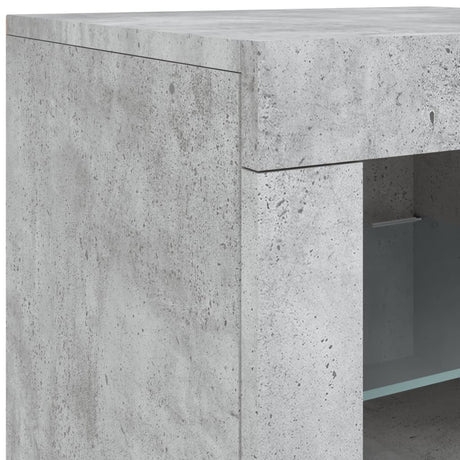 Sideboard With Led Lights 283X37X67 Cm