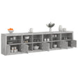 Sideboard With Led Lights 283X37X67 Cm