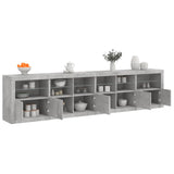 Sideboard With Led Lights 283X37X67 Cm