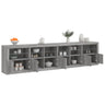 Sideboard With Led Lights 283X37X67 Cm