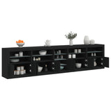 Sideboard With Led Lights 283X37X67 Cm