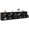 Sideboard With Led Lights 283X37X67 Cm