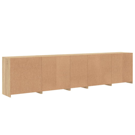 Sideboard With Led Lights 283X37X67 Cm