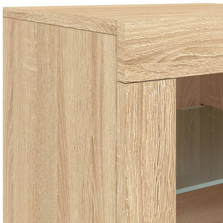 Sideboard With Led Lights 283X37X67 Cm