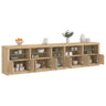 Sideboard With Led Lights 283X37X67 Cm