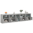Sideboard With Led Lights 283X37X67 Cm