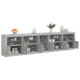 Sideboard With Led Lights 283X37X67 Cm