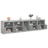 Sideboard With Led Lights 283X37X67 Cm