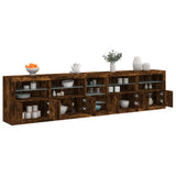 Sideboard With Led Lights 283X37X67 Cm