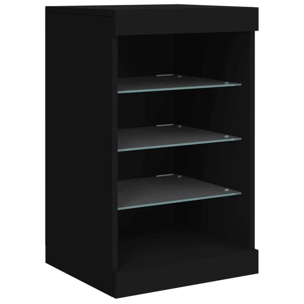 Sideboard With Led Lights 162X37X67 Cm