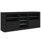 Sideboard With Led Lights 162X37X67 Cm