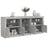 Sideboard With Led Lights 162X37X67 Cm