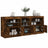 Sideboard With Led Lights 162X37X67 Cm