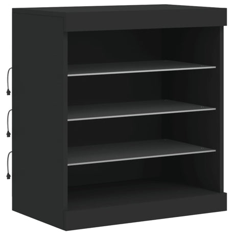 Sideboard With Led Lights 181.5X37X67 Cm