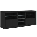 Sideboard With Led Lights 181.5X37X67 Cm