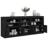 Sideboard With Led Lights 181.5X37X67 Cm