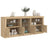 Sideboard With Led Lights 181.5X37X67 Cm