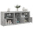 Sideboard With Led Lights 181.5X37X67 Cm