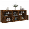 Sideboard With Led Lights 181.5X37X67 Cm
