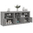 Sideboard With Led Lights 181.5X37X67 Cm