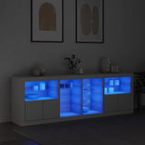 Sideboard With Led Lights 202X37X67 Cm