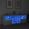 Sideboard With Led Lights 202X37X67 Cm