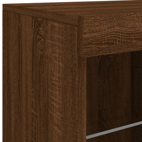 Sideboard With Led Lights 202X37X67 Cm